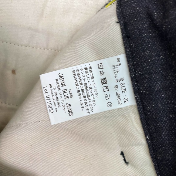 Men's Japan Blue Jeans Blue Japan Donegal Pant Pleated Chino 32 x 28 - Picture 6 of 11